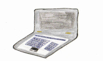 Drawing of the Lozacote Bandage's computer.